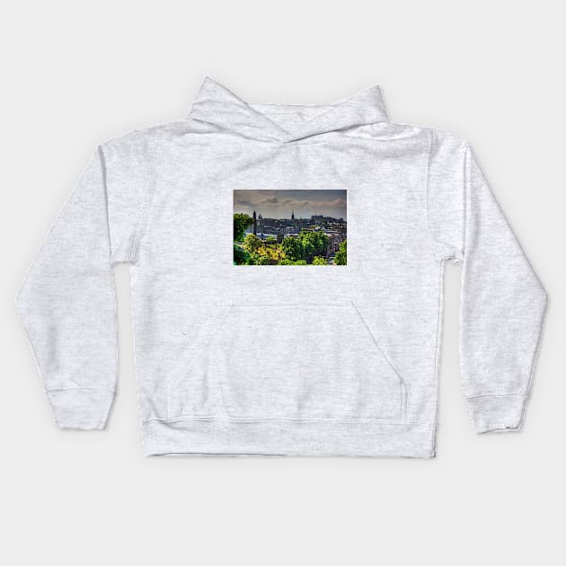 Old Calton Burial Ground Kids Hoodie by tomg